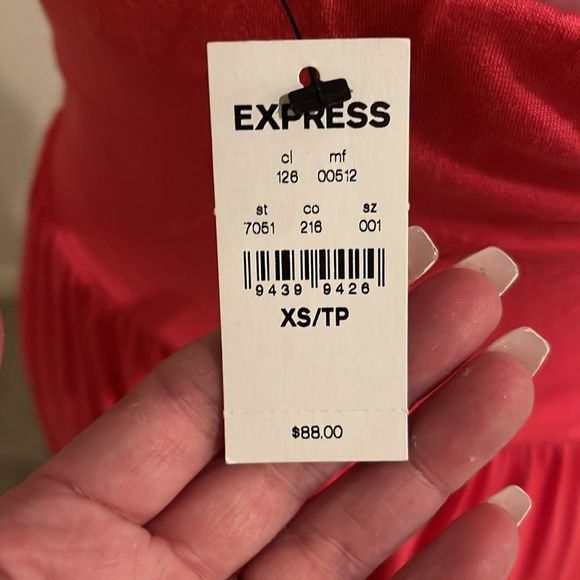 EXPRESS Maxi Halter Dress in Pink - Picture 3 of 3